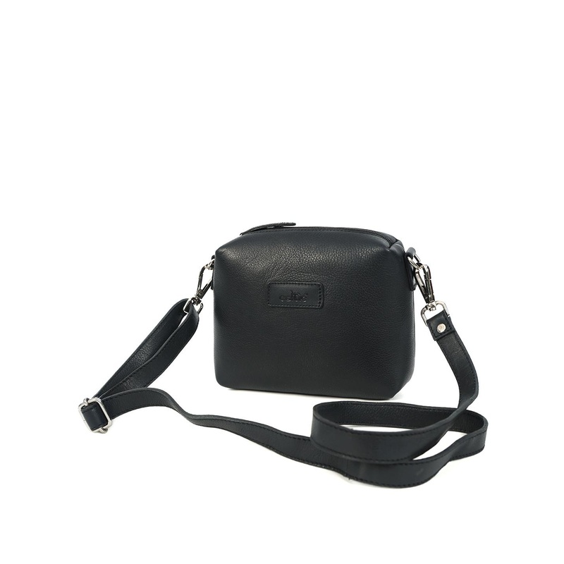 Celtic Unisex Leather Structured Sling Bag with Cut Work