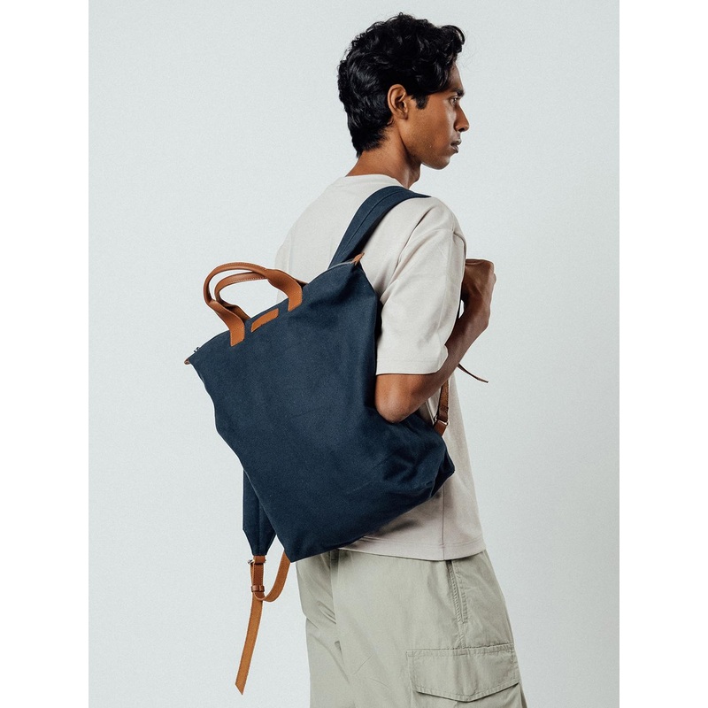 DailyObjects Unisex Navy Blue Backpack