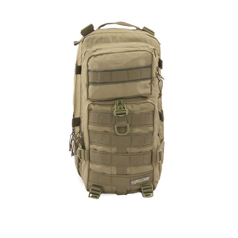 F Gear Unisex Khaki Green Military Tactical Solid Backpack