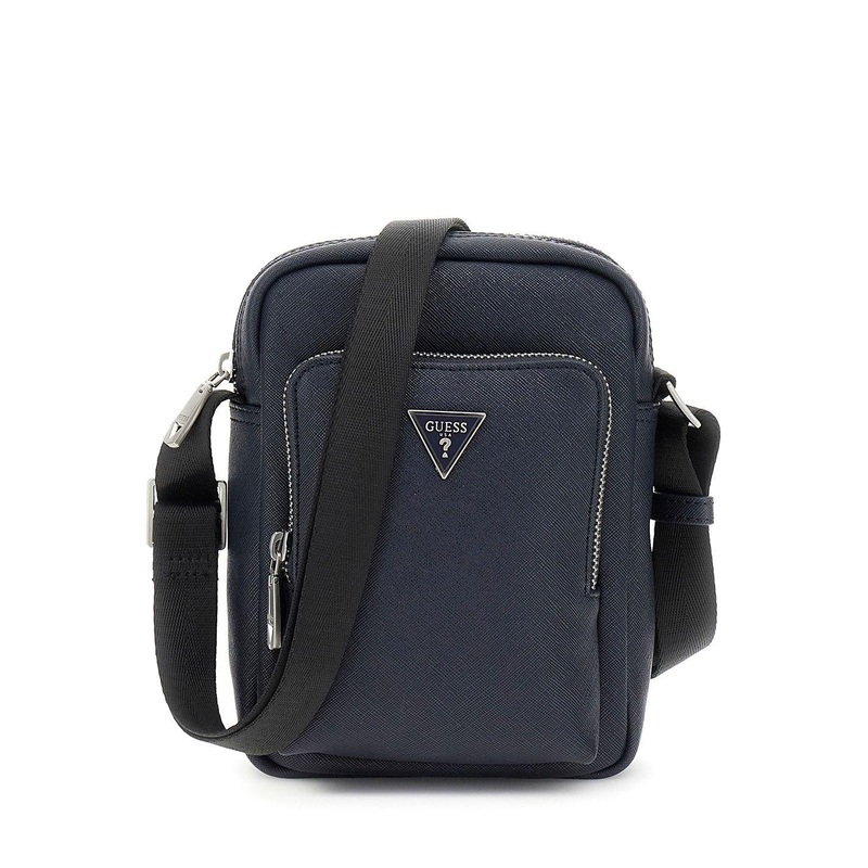 GUESS Men Milano Textured Crossbody Sling Bag