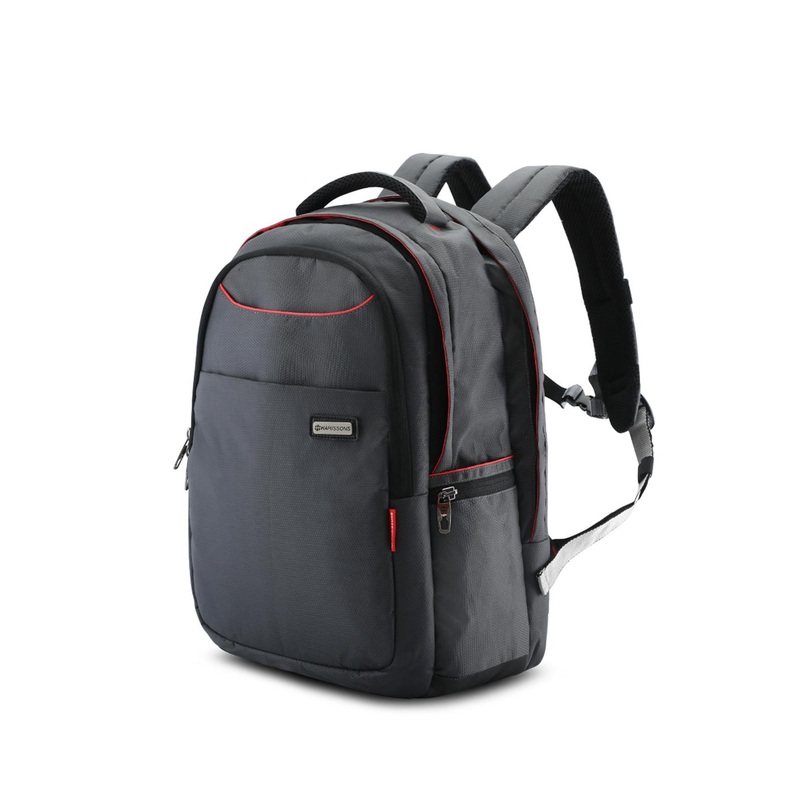 Harissons Concord Unisex Grey & Red 38L Laptop Backpack
