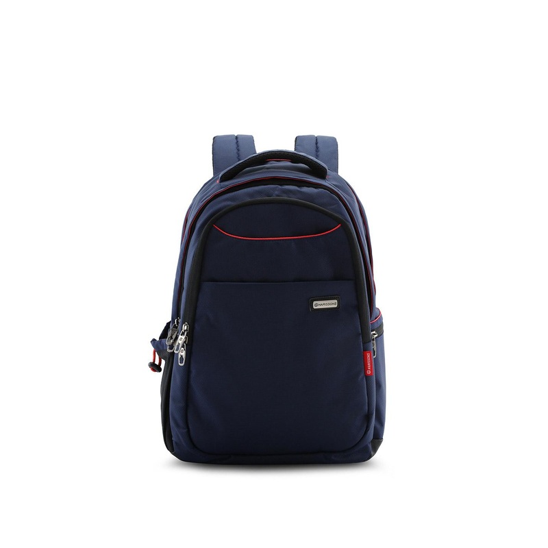 Harissons Navy Blue & Red Laptop Backpack