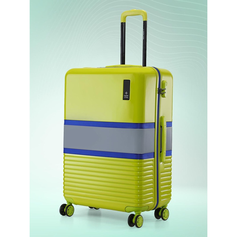 Nasher Miles Mexico Polycarbonate Large Black Grey Trolley Bag – 28 inch (75cm)