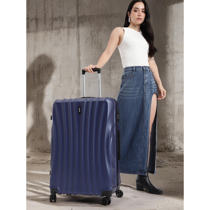 Roadster Textured Hard-Sided Large Trolley Suitcase 80L