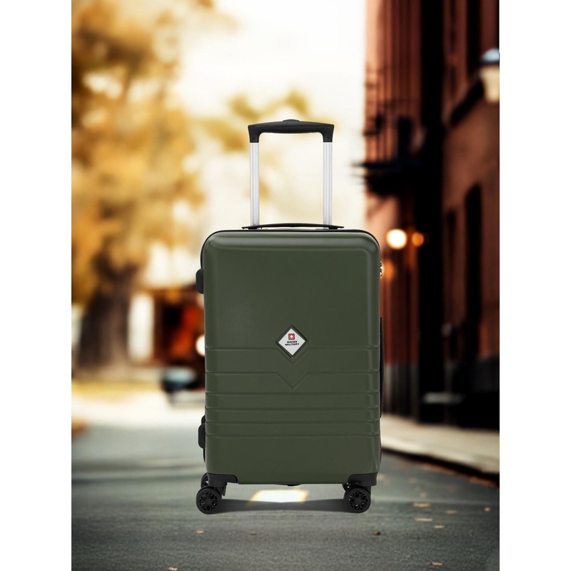 SWISS MILITARY Textured Hard Sided Trolley Bag