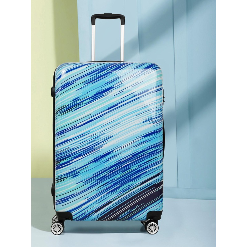 Teakwood Leathers Abstract Printed Large trolley bag 95.5 L
