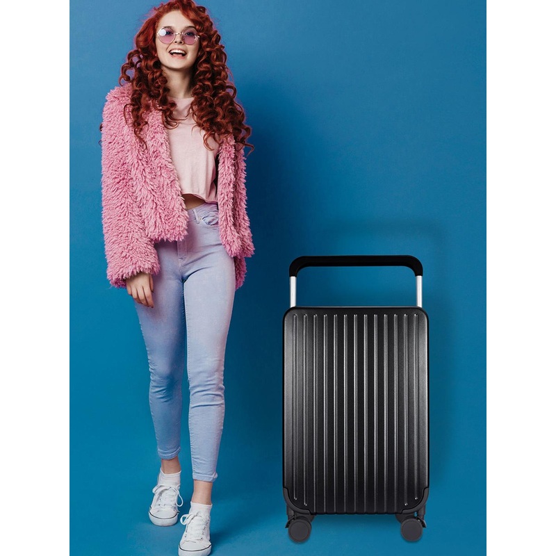 THE CLOWNFISH YS0811 Textured Hard Sided Trolley Bag