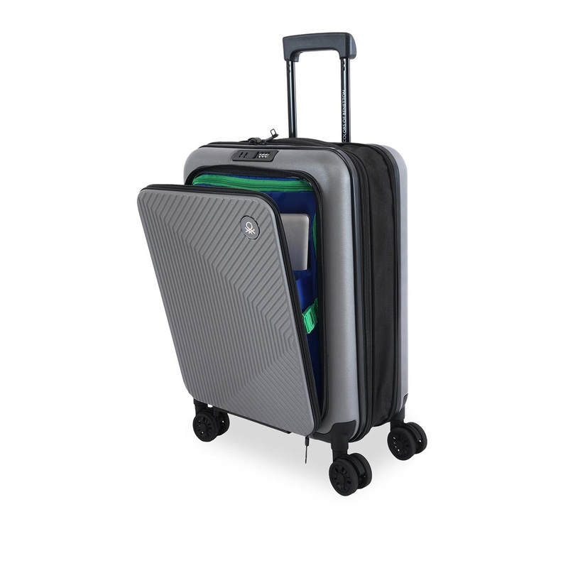 United Colors of Benetton Textured Hard-Sided Cabin Trolley Bag