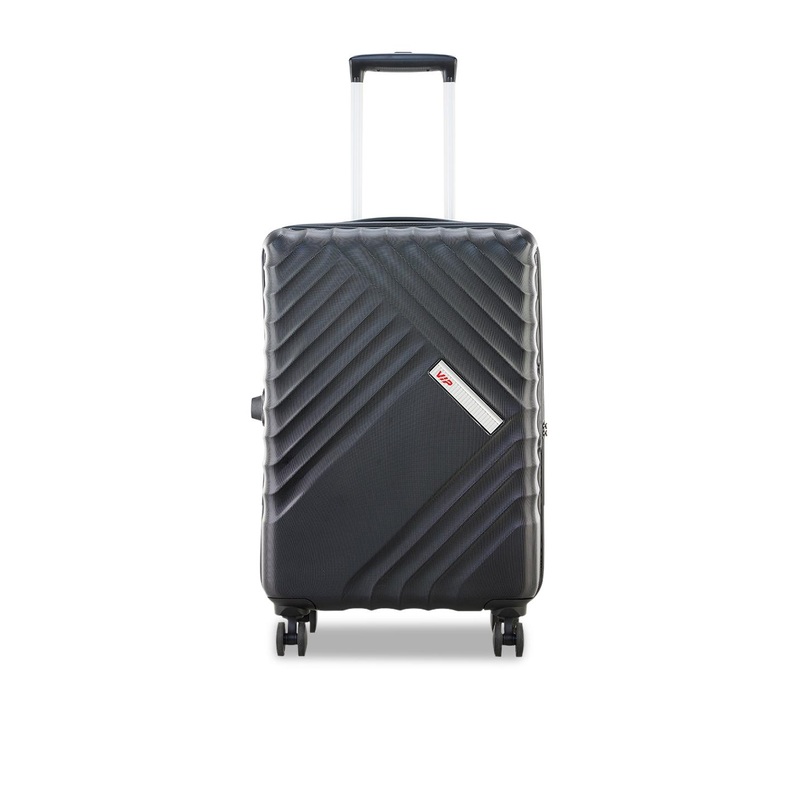 VIP Textured Hard-Sided 360 Degree Rotation Medium Trolley Suitcase