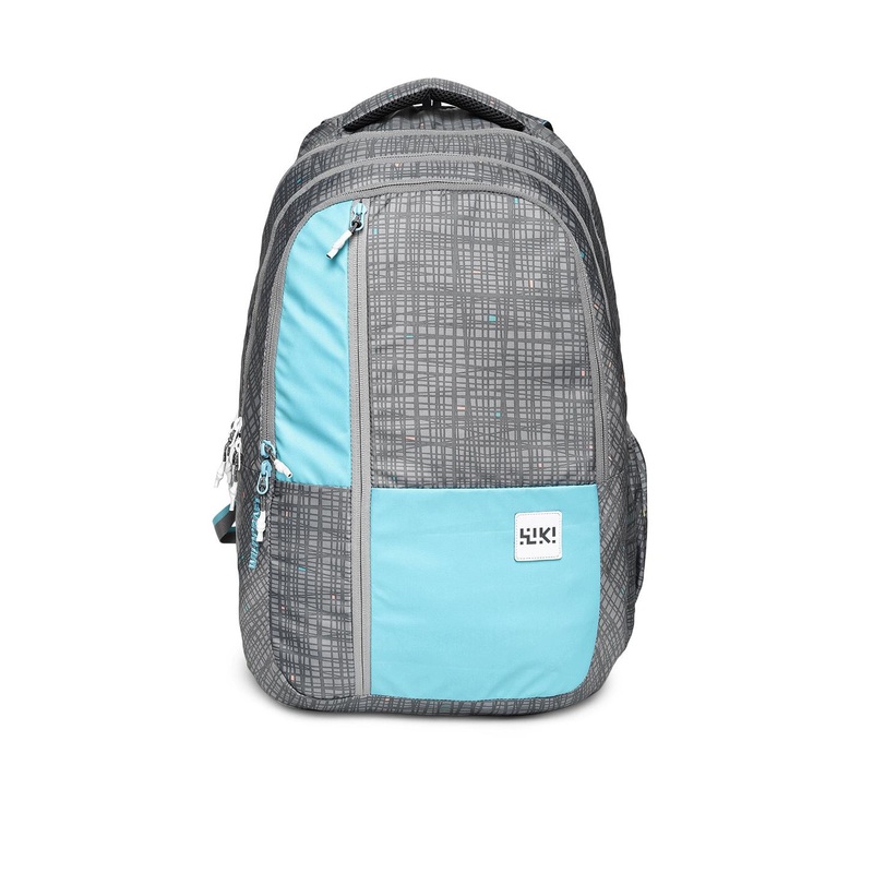 Wildcraft Unisex Grey & Blue Colourblocked Backpack