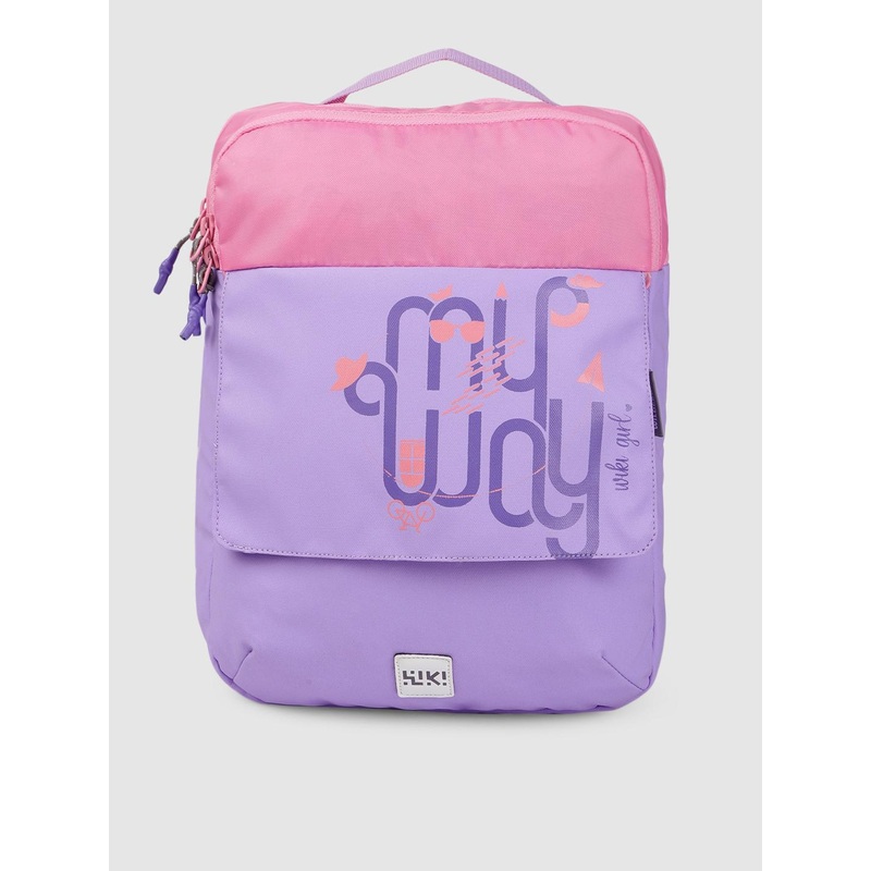 Wildcraft Unisex Purple & Pink Graphic Backpack cum Sling Bag