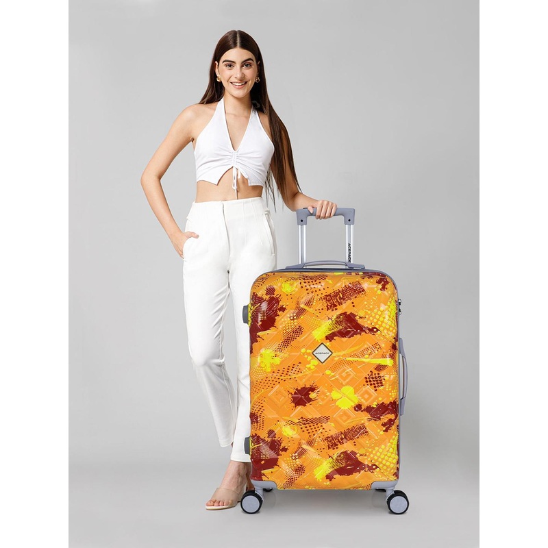 ACEPACK Rizz Printed Hard-Sided Large TrolleyBag