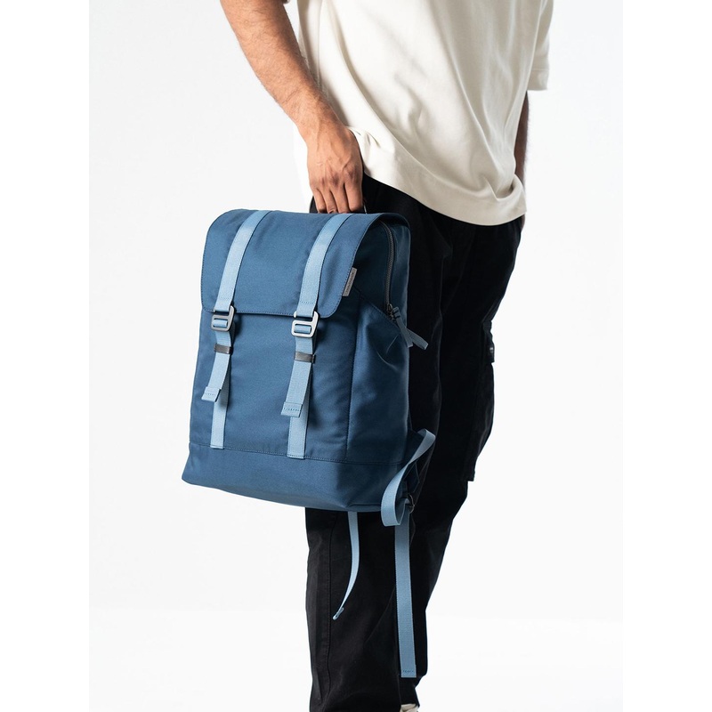 DailyObjects Deep Sea Recycled Taiga 14 Inch Laptop Backpack