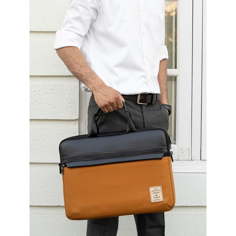 Elmira Unisex Padded Office Laptop Bag with Detachable Sling Strap