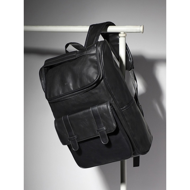 French Accent Men Padded Backpack