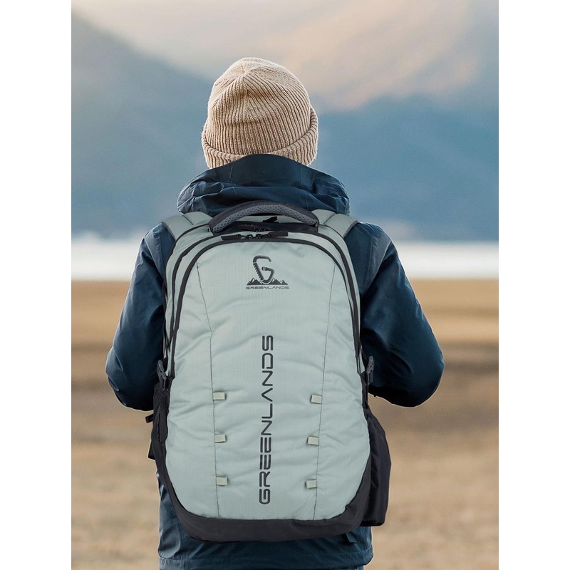 GREENLANDS Unisex Typography Backpack