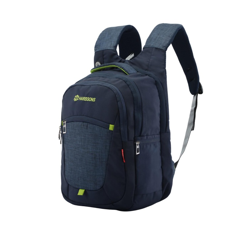 Harissons Delta Unisex Navy Blue 39L Water Resistant Laptop Backpack