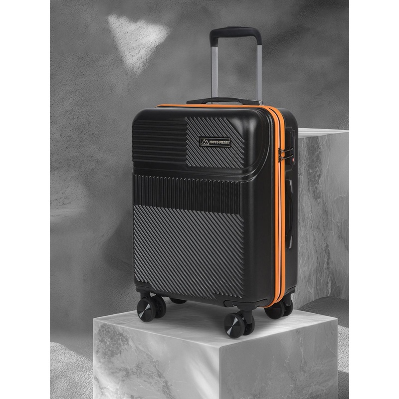 MOVE-MEANT Unisex Textured Hard-Sided Large Trolley Bag