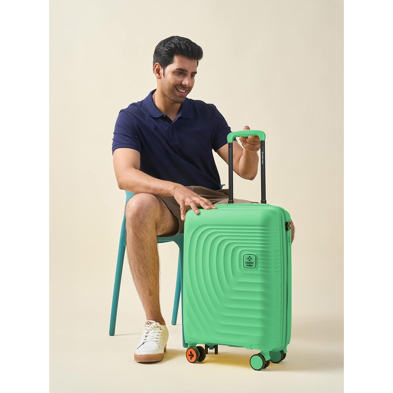 Nasher Miles Boston Polypropylene Cabin Summer Green Trolley Bag – 20 Inch (55 cm)