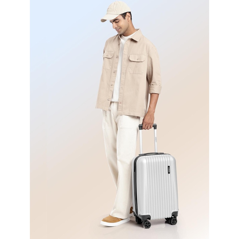 Roadster Textured Hard-Sided Cabin Trolley Suitcase 35L