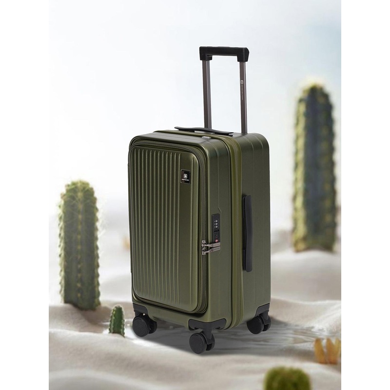 SWISS MILITARY Jade Hard Textured Hard Sided Cabin Trolley Bag
