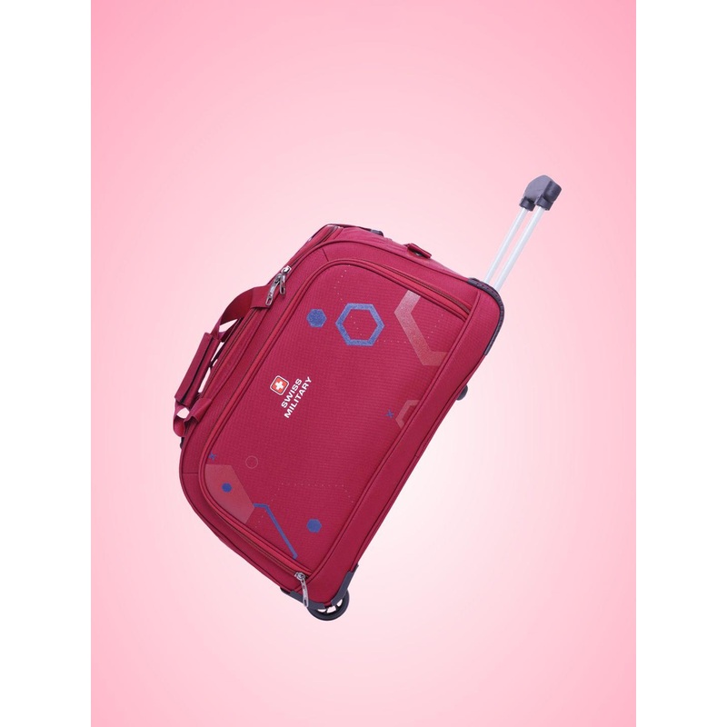 SWISS MILITARY Sprint Printed Cabin Duffel Trolley Bag-51-100L