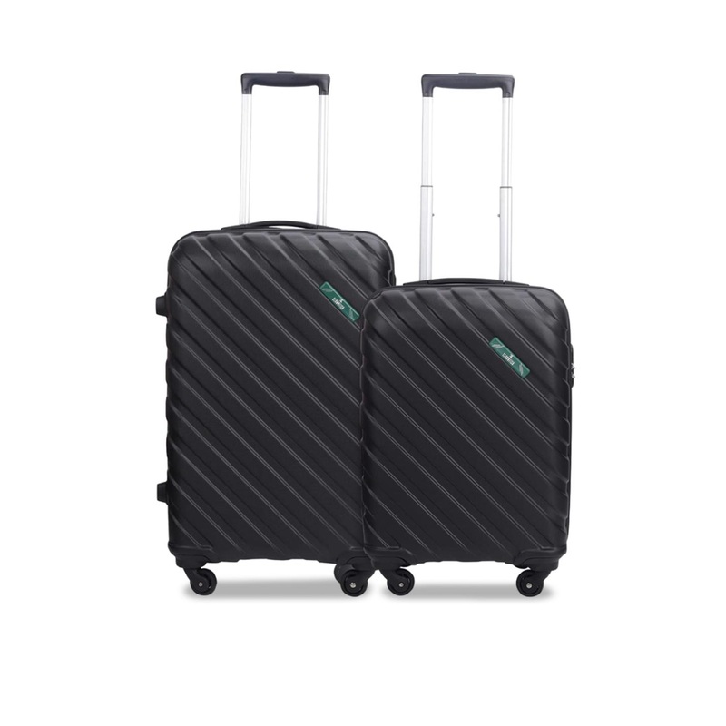 THE CLOWNFISH Armstrong Luggage Set Of 2 Hard Sided Trolley Bag