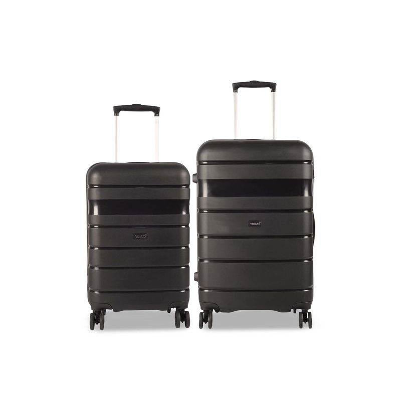 TIMUS Sunlite Set Of 2 Hard-Sided Cabin Medium Trolley Bags