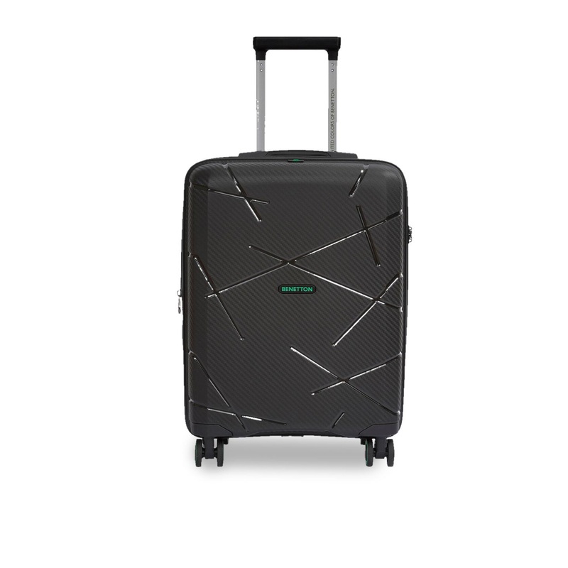 United Colors of Benetton Textured Hard-Sided Large Trolley Suitcase-125.0L