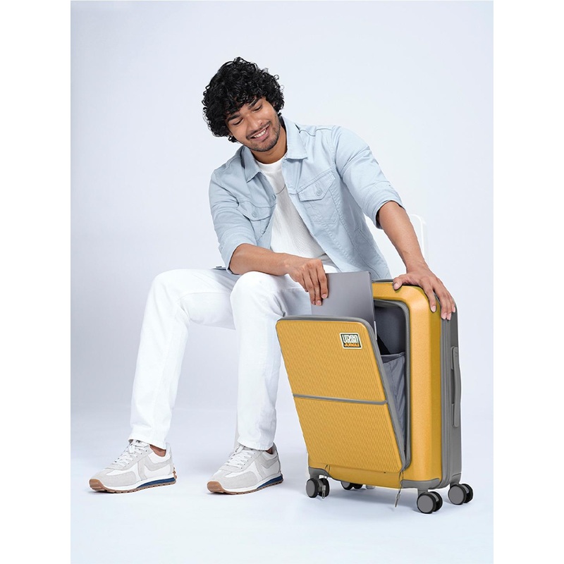 Urban Jungle By Safari Polycarboante Suitcase Hardside Cabin Front Open Laptop Trolley