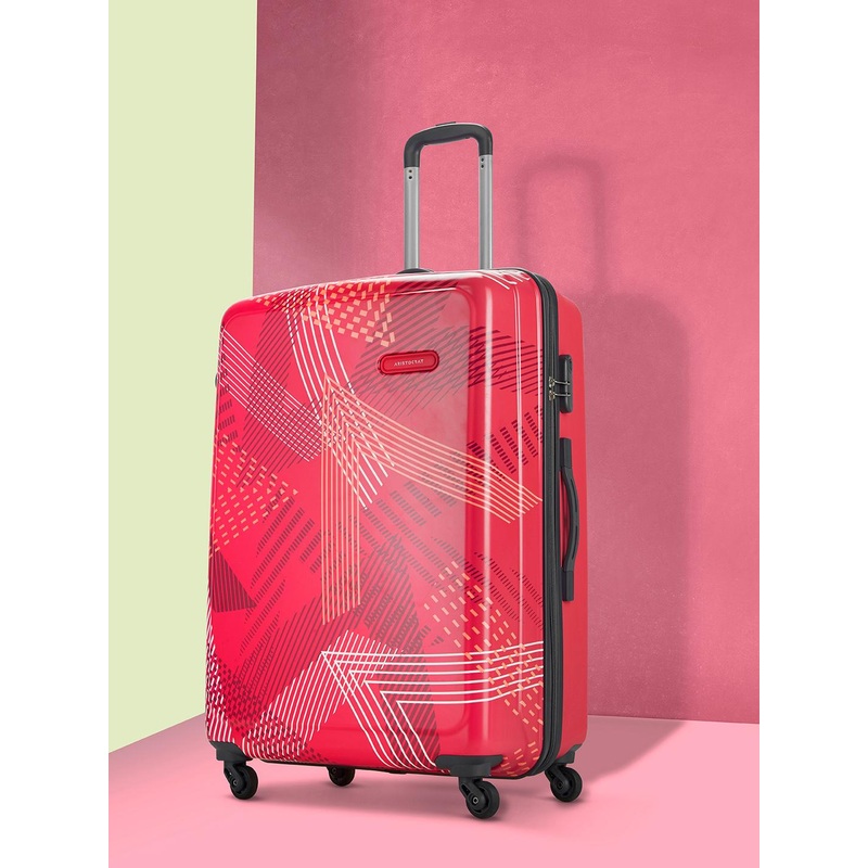 Aristocrat Printed Dual Edge 360 Large Trolley Suitcase – 75 cm