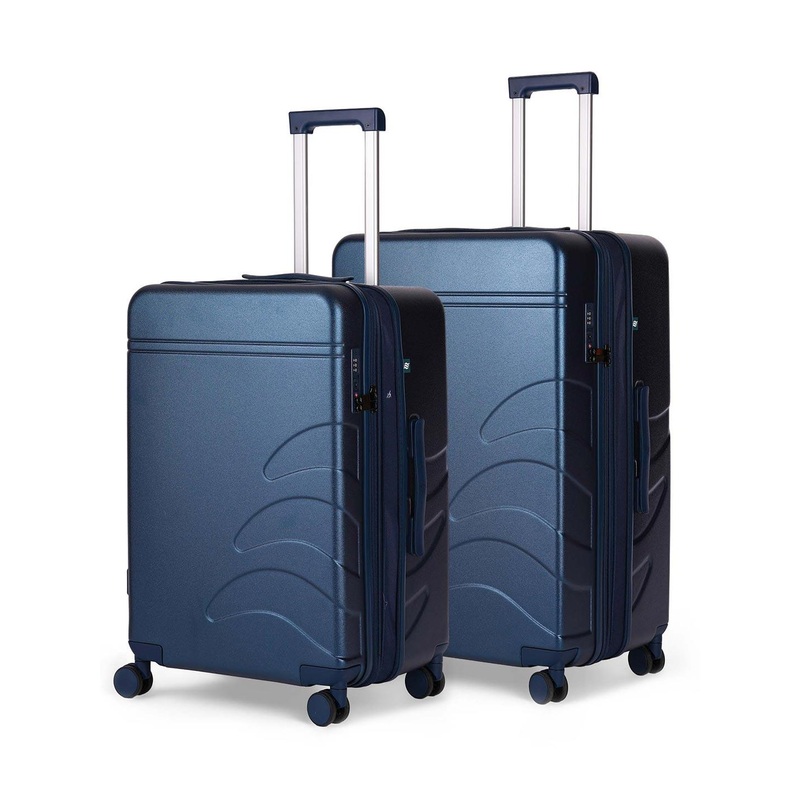 Assembly Flowe Set Of 2 Luggage Trolley Bag