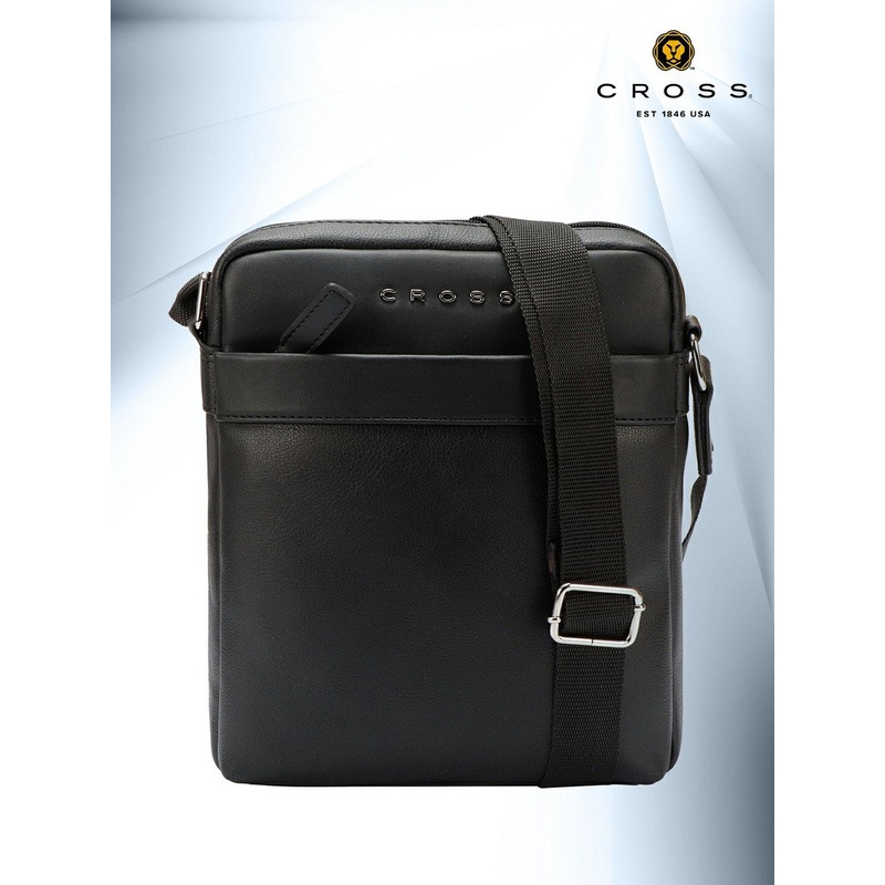 Cross Vegan Leather Crossbody Bag