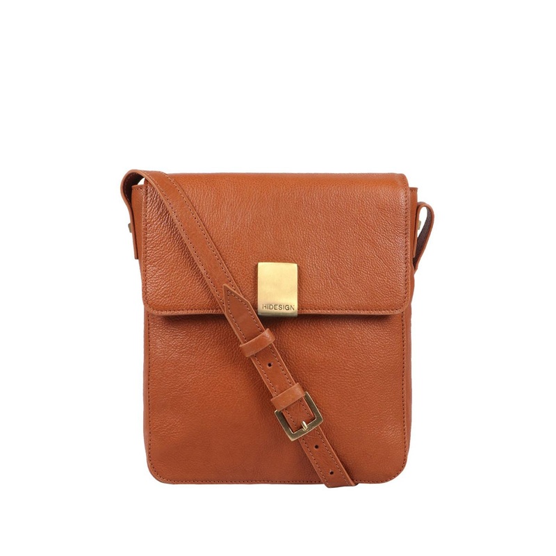 Hidesign Unisex Textured Leather Messenger Bag