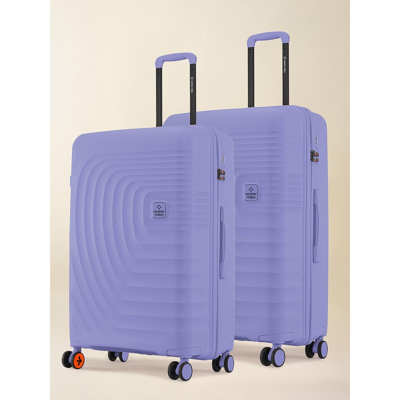 Nasher Miles Boston Polypropylene Medium-Large Purple Trolley Bags (65-75 cm)