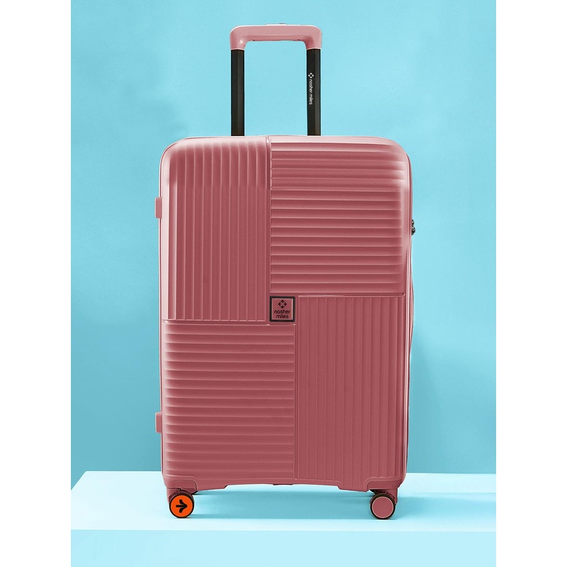 Nasher Miles Singapore Hard-Sided Polypropylene Large Rose Gold Trolley Bag – 28Inch 75cm
