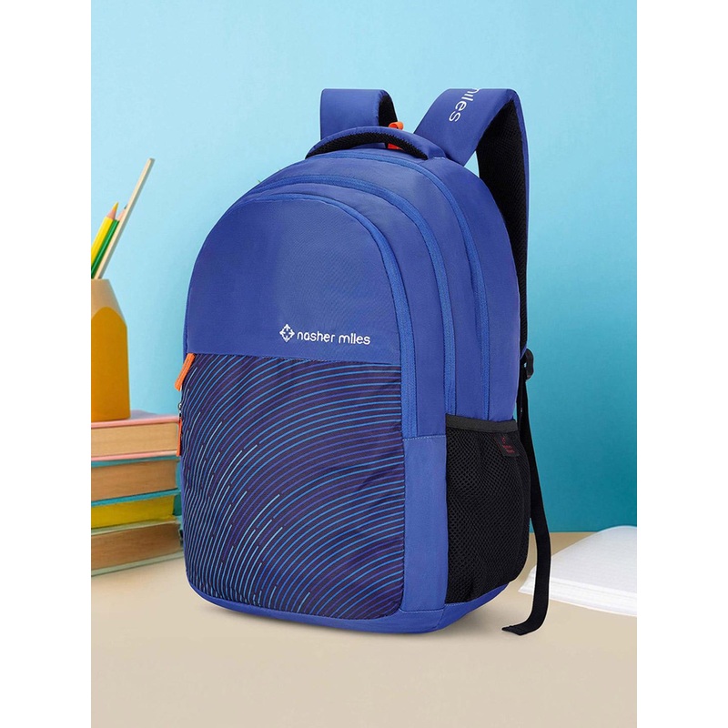 Nasher Miles Unisex Striped Water Resistant Backpack