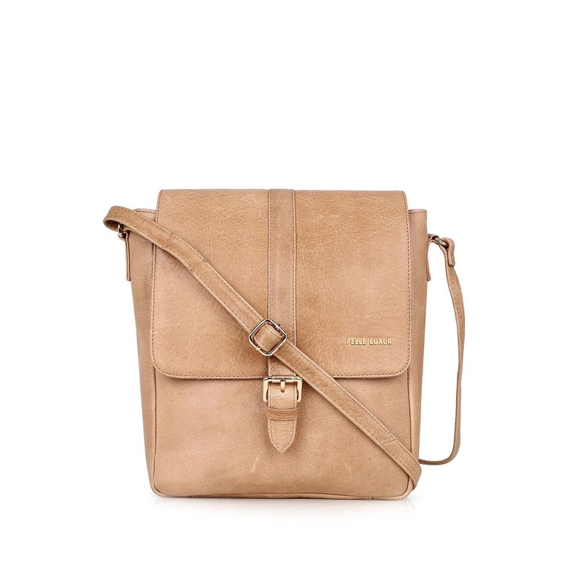 PELLE LUXUR Leather Shopper Shoulder Bag