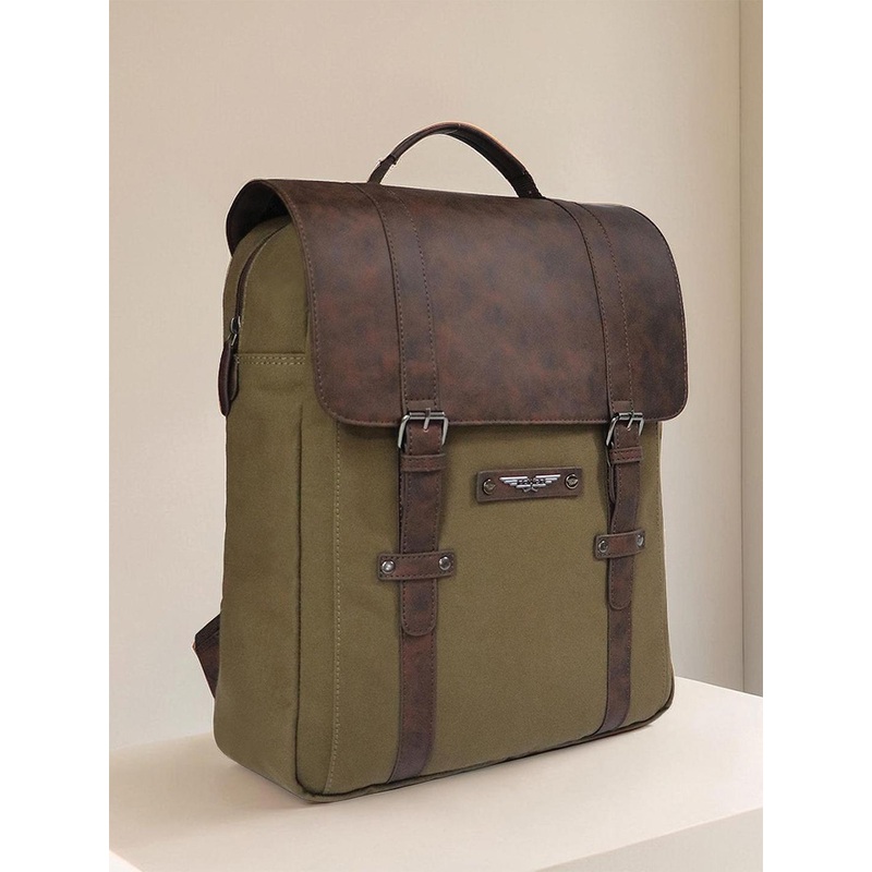 Police Men Tenora Leather Colourblocked Backpack