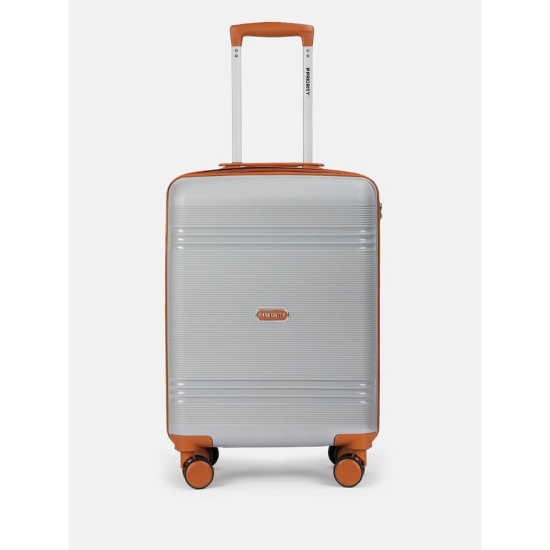 Priority Unisex Textured 360 Degree Rotation Hard Cabin Trolley Bag –  48.38 L