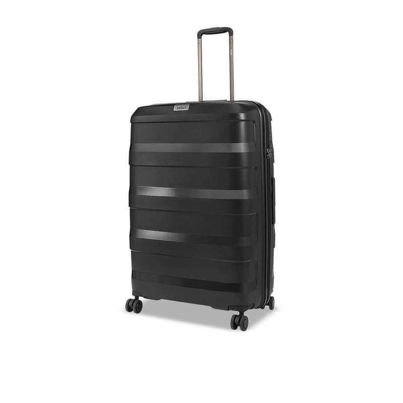 Safari Select Aeroglide Black Premium Lightweight with TSA Lock Large Trolley Bag 78 Cm