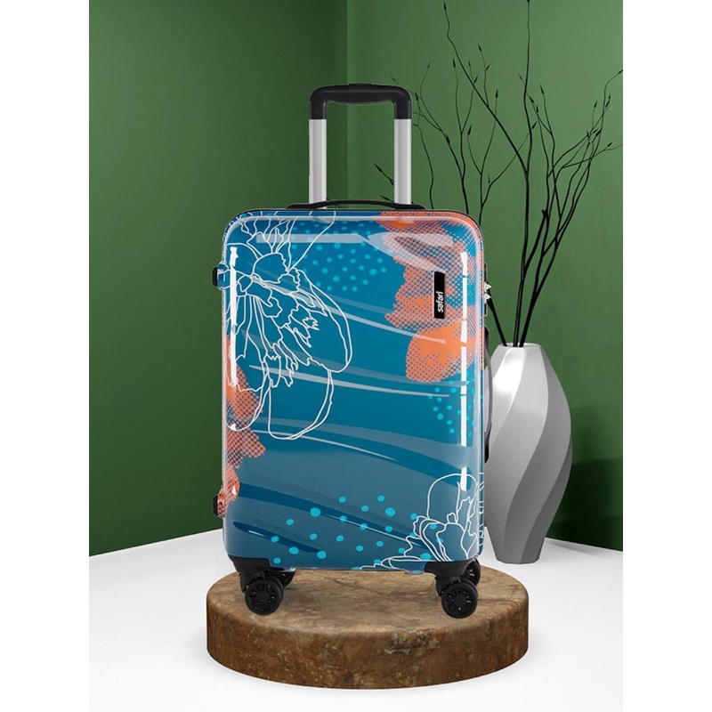 Safari Serene Printed Hard-Sided Medium Trolley Bag