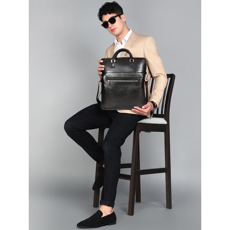 Sassora Men Genuine Leather Messenger Bag