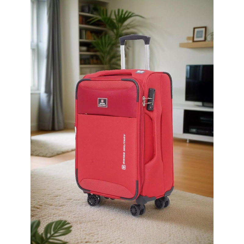 SWISS MILITARY Soft Sided Cabin Trolley Suitcase 48 L
