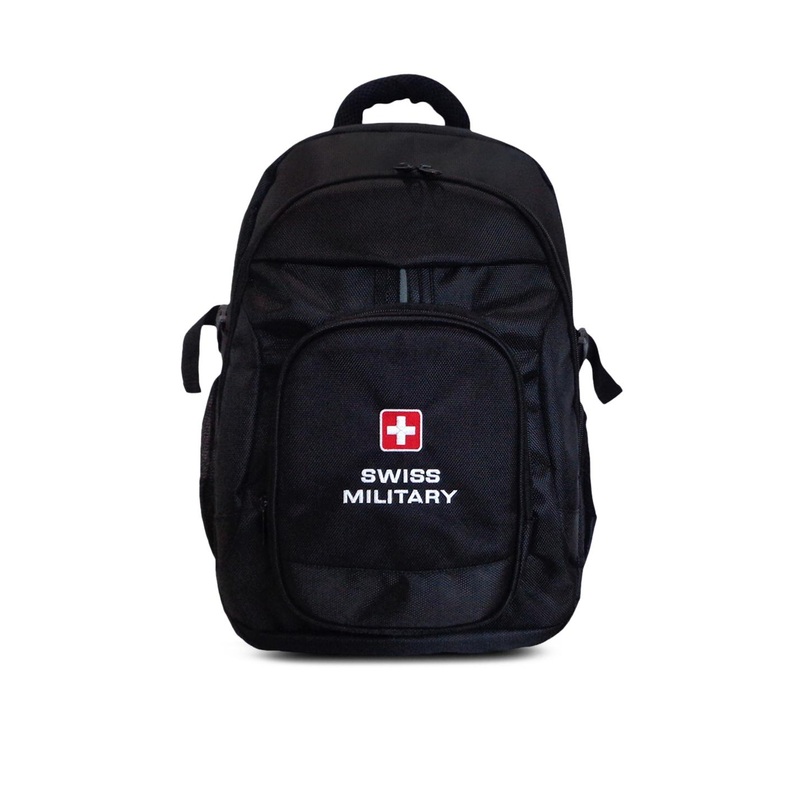SWISS MILITARY Unisex Black Solid Backpack