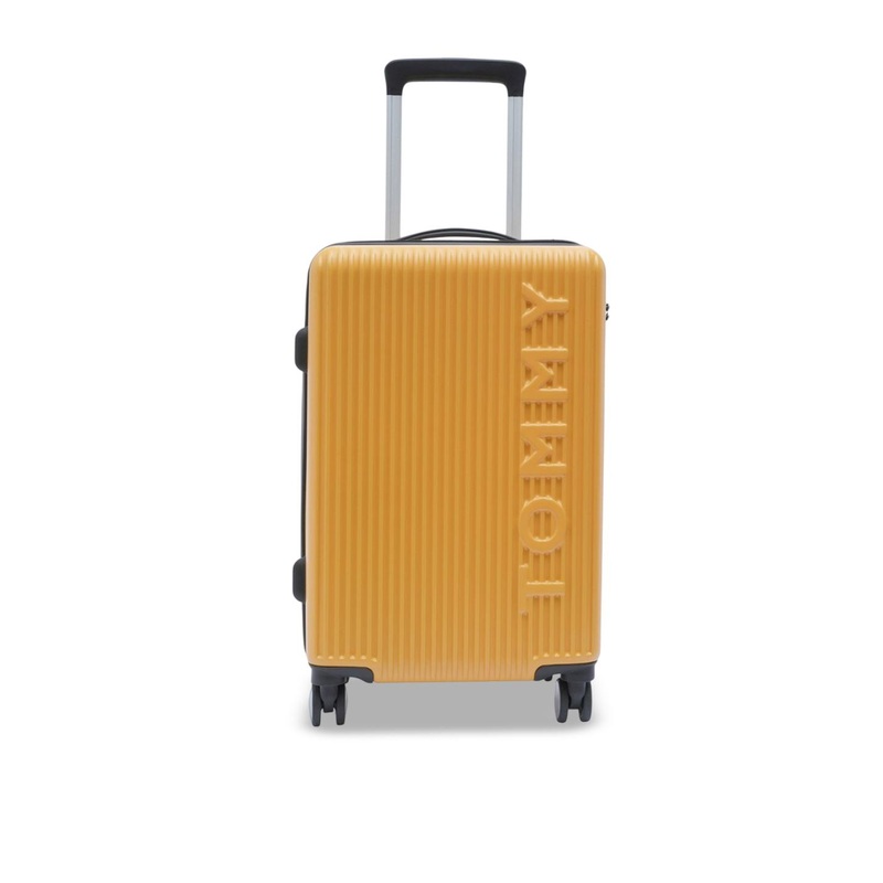 Tommy Hilfiger Empire Plus Textured Hard-Sided Water-Resistant Small Trolley Bag