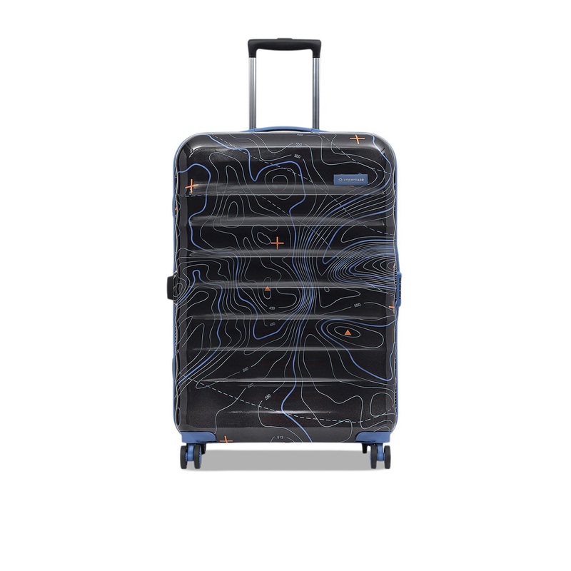uppercase Printed Hard Large Trolley Suitcase