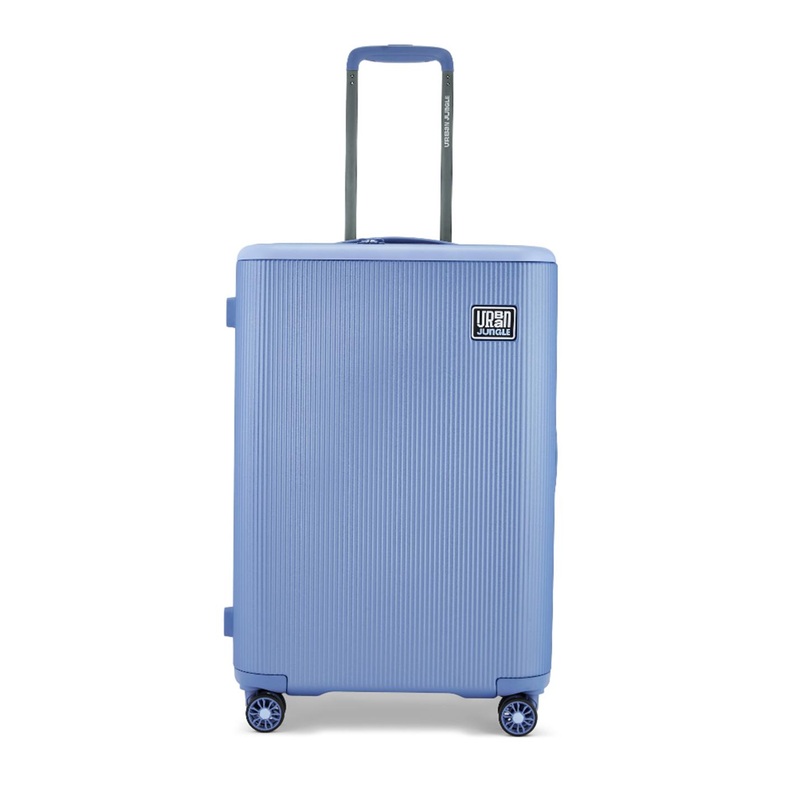 Urban Jungle By Safari Blue Light Weight Hardside Trolley Medium Polycarbonate Suitcase