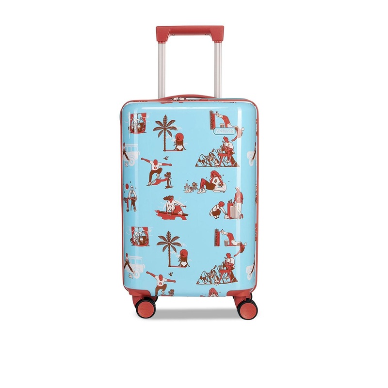 AMERICAN TOURISTER Lc Masaba Printed Hard-Sided Small Cabin Trolley Bag