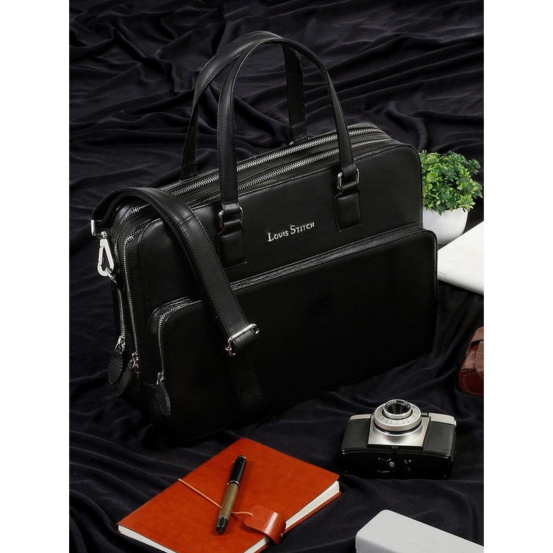 LOUIS STITCH Unisex Leather Laptop Bag